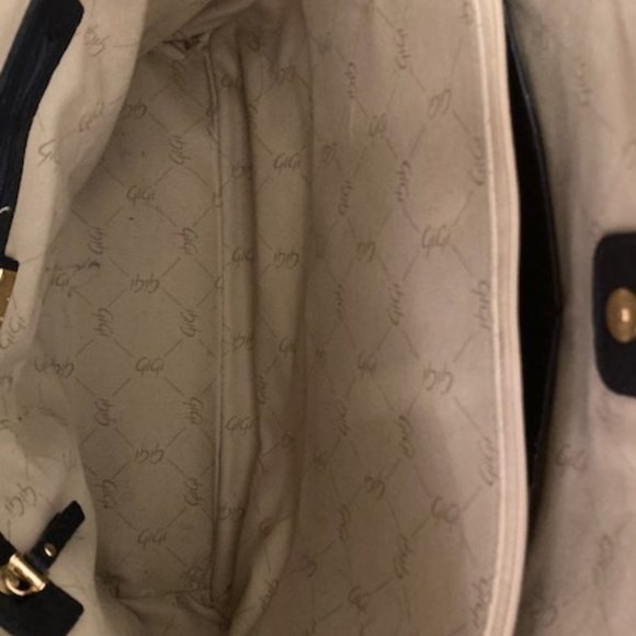 Gigi New York Navy Python Teddie Tote - Picture 6 of 6